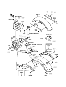 BJ250LFFA フェンダ