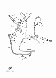 MTM850 Steering handle & cable