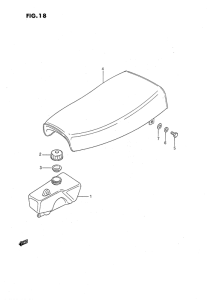 JR50 Oil tank - seat