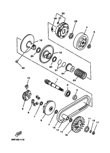 YP125D Бендикс
