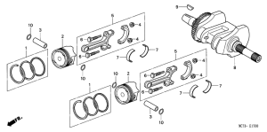 FJS600 Crankshaft / piston