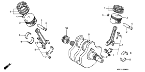 NV400 Crankshaft / piston