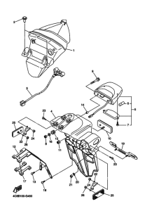 YZF-R1 Taillight unit ass`y