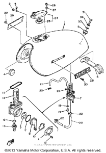 XS400H Топливный бак