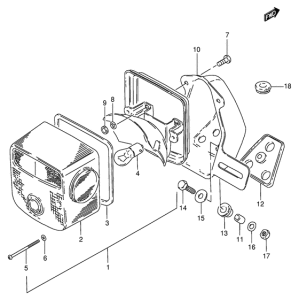 GN125 Задний комбинированный сигнал