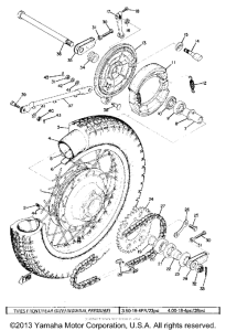 TX750A Переднее колесо