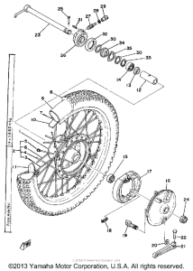 IT175F Переднее колесо