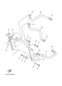 TZ250 Radiator. hose