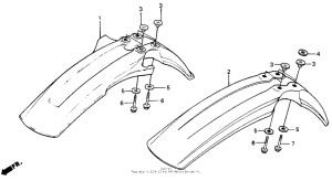 XR200R Переднее крыло