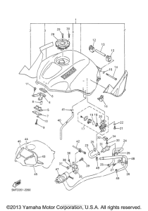 YZF-R6 Топливный бак