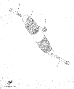 YN50 Suspension trasera