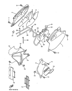 WR400FL Боковые обтекатели