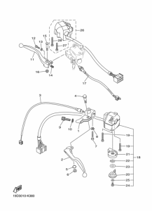 XVS250 ハンドルスイツチ & レバー