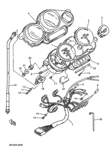 YZF1000R Приборы
