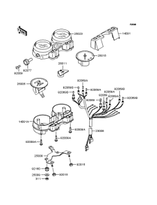ZR400 Спидометр