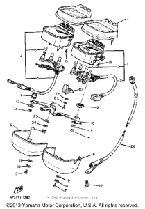 XV920MK Speedometer-tachometer