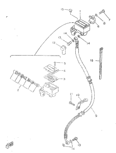 TZR50 Главный тормозной цилиндр