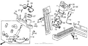 GL1200L Gl1200l handlebar + key set 85