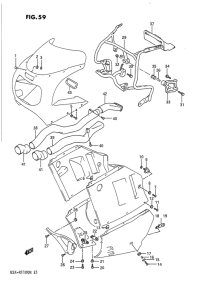 GSX-R1100 Cowling fitting set
