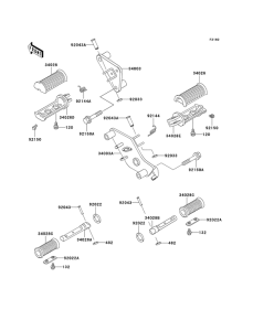 VN800 Подножки