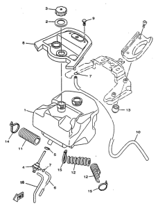 YN50R Топливный бак