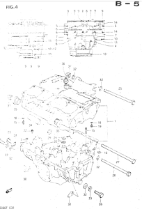 GSX500 Картер двигателя