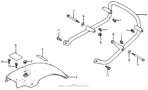CB400 Задний бампер