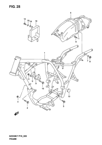 GZ250 Frame comp