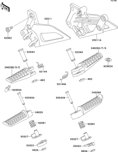 EX250 Подножки