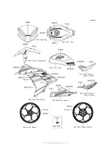 EX300 Decals (Green)(Bgfa / bhfa)