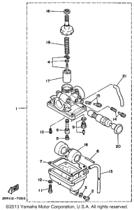 YSR50W Карбюратор