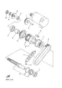 XJ600S Муфта стартера