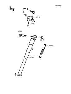 KL250 Подножка