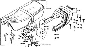 CB750 Сиденье