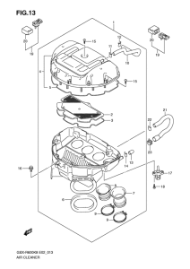 GSX-R600 Воздухоочиститель