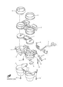 XJR1300 Приборы