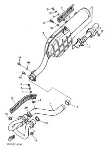 XT500 Выхлопная система