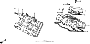 VFR750F Крышка головки цилиндров
