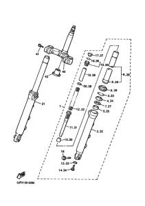 VMX12 Вилка передней оси