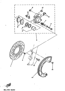 DT50R Передний тормоз