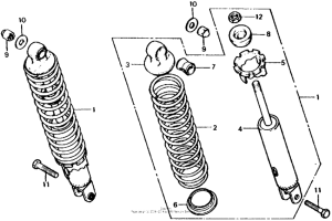 CB750 Rear shock absorber 79