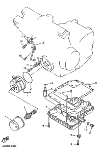 FZR600R Масляный картер