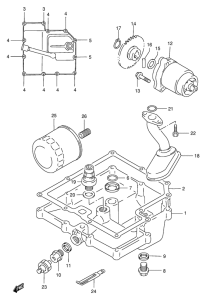 GSX400 Картер маслянный