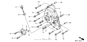 FSC600 Крышка картера правая