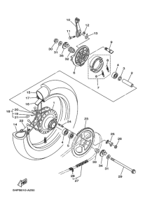 TTR125L Переднее колесо