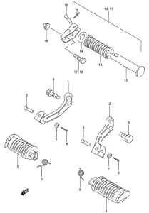 GN125 Подножки