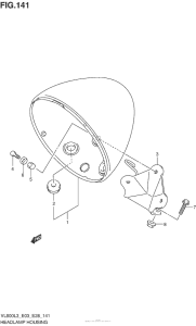 VL800 Фара головного света