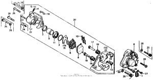 CB750 Front brake caliper 79-80