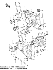 KD125 Картер двигателя
