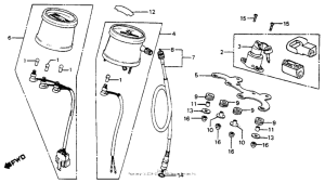 CM200 Speedometer + key set 81-82